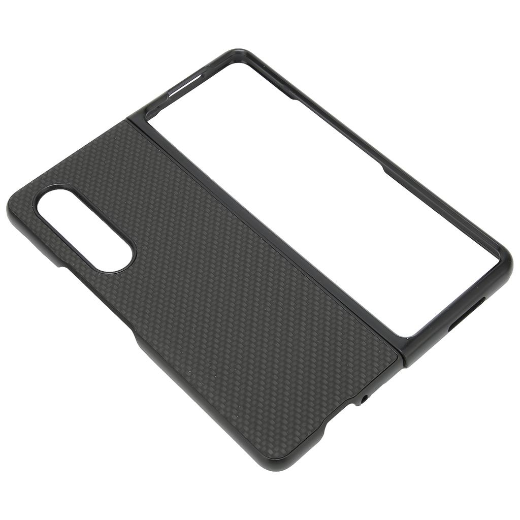 Handyhülle Faltbares Handy Schutzhülle Vollschutz für Galaxy Z Fold 3 Kohlefaser-Textur