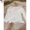 Woodpecker Women's Lace V-Neck Long Sleeve T-Shirt