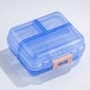 Portable Weekly Pill Organizer Box with 8 Compartments for 3x Daily Medication