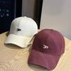 Spring and Summer Versatile Embroidered Baseball Cap Women's New Big Head Circumference Wide Brim Soft Top Cap Showing Small Face Deep Top