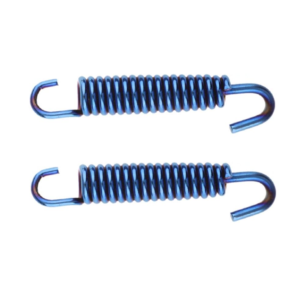 2Pcs 65mm Motorcycle Stainless Steel Exhaust Pipe Muffler Spring Hook Superior Strength & Appearance Exhaust Pipe Springs