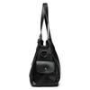 Women PU Leather Tote Shoulder Bag Large Capacity Multi Zipper Pockets Handbag Detachable Crossbody Strap Soft Vintage Casual Daily Shopping