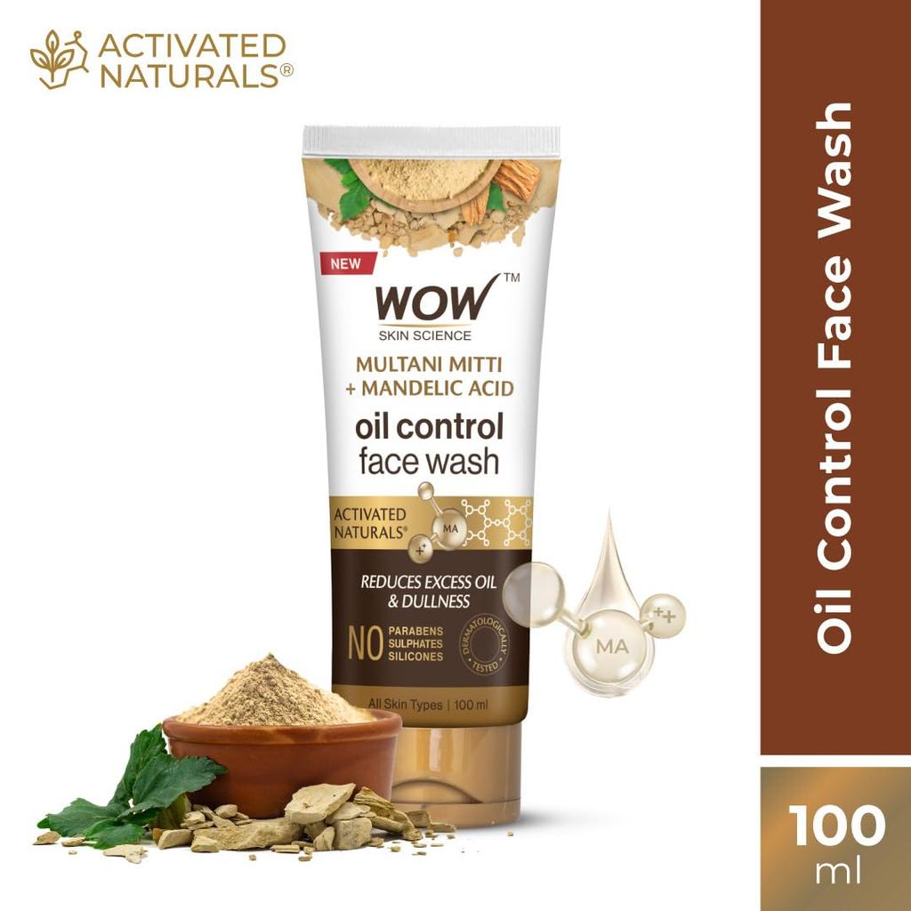 WOW Skin Science Purifying Multani Mitti Face Wash for All Skin Types 100 Ml Pack of 1 Brightens Skin