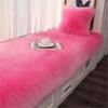 Plush White Faux Wool Rug for Bedroom, Living Room, and Bay Window.