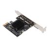 PCIE to Power ESATA Expansion Card 2 Port 6.0Gbps Support Hot Swap Plug and Play PCI Express SATA Card for Desktop