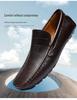 Men's Plus Size Genuine Leather Slip-On Driving Loafers, Soft Sole Moccasins, Sizes 45-47