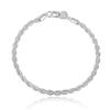 Creative Twisted Circle Chain Women Men Silver Color Bracelet Brand New High Quality 925 Fashion Jewelry Christmas Gift