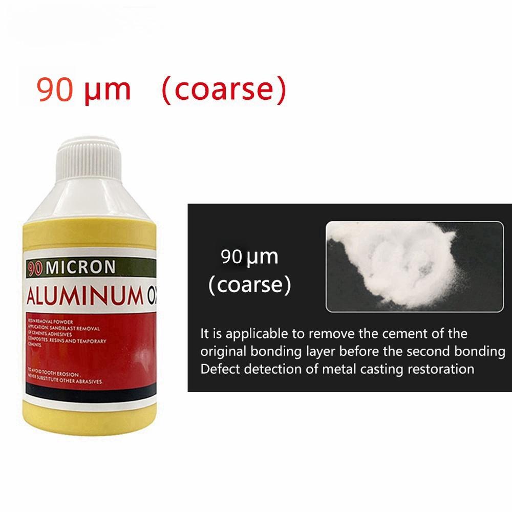 1 Bottle Dental Alumina Powder 90 50 30um Micron Aluminum Powder For Microblaster Sandblasting Machine Sandblaster Dentistry Tool