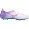 Mizuno Morelia Neo III Pro Comfortable AG (Rubber Short Studs) Shock Absorption Soccer Shoes Men Soccer Shoes White Purple P1GA238456