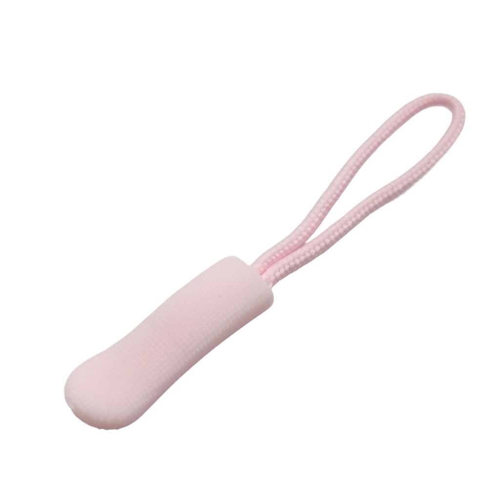 Colored PVC Zipper Pull Rope with Removable Drawstring and Rubber Pull Tab for Bags and Luggage