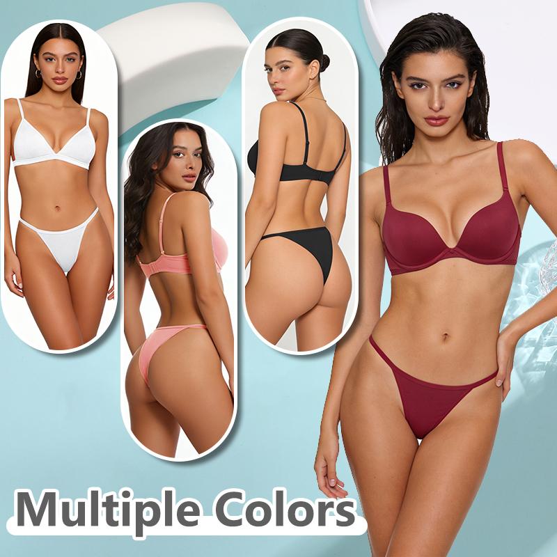 FINETOO 5 ks/Sada Dámské Tanga Bavlněný Rozkrok Kalhotky Nízký Pas G-String Sexy Neviditelné T-back Kalhotky Prodyšné Bezešvé Spodní Prádlo