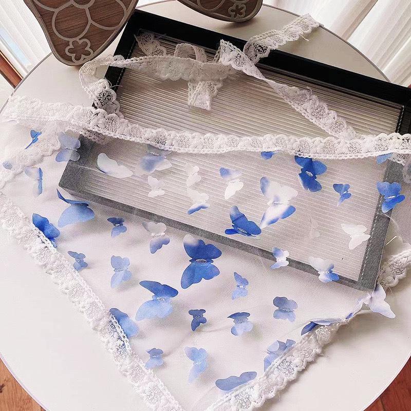 Retro Girly French Lace Triangle Scarf: Versatile Summer Headscarf & Photo Prop