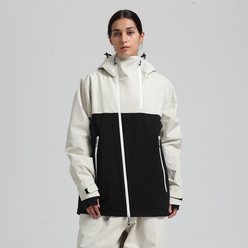 Men's and Women's Ski Jacket Snowboard Coat Waterproof Winter Baggy Snow Jackets with Hood Windproof Warm Insulation Outdoor Sports Skiing Jackets