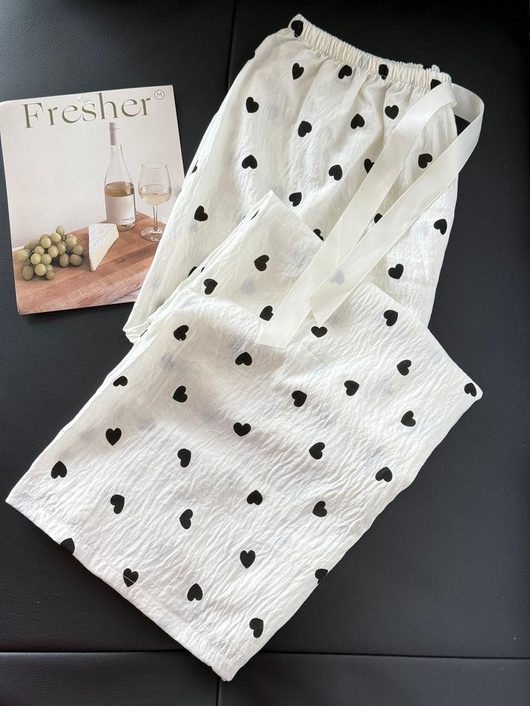 Sweet Cloud Cotton Can Be Worn Outside Cartoon Pajama Pants Loungewear Loose Thin Print Cute Korean Walking Pants Cotton Feeling