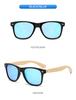 Retro Polaryzacyjne Okulary Bambusowe z Bambusowymi Zausznikami Mao - Unisex Styl Europejski i Amerykański