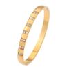 Fashion light luxury diamond-encrusted curved stainless steel  women's high sense does not fade niche elegant titanium steel 