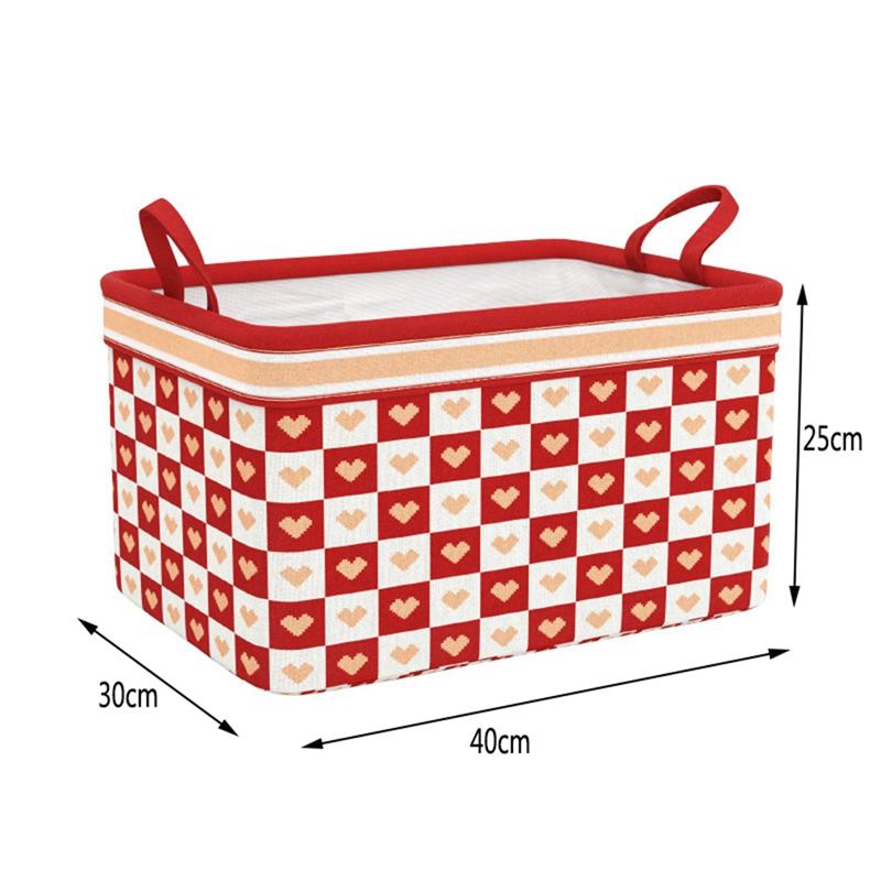 

Корзина из нетканого материала, складная коробка для хранения одежды, детского нижнего белья, органайзер для игрушек, корзина для белья с ручкой красный