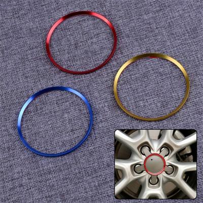 Car Wheel Hub Caps Cover Sticker Emblem Trim Decorative Ring Fit For A*di  A*6 Q*3 Styling Accessories
