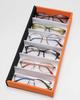 Meigan Eyeglass Eyeglasses Collection Box Reading Small Case, 6-Pair Case/Storage (For Sunglasses, Glasses, Eyeglasses, Watches, Items, Etc.)