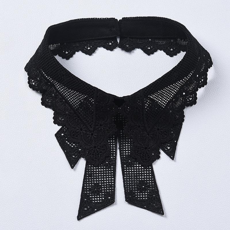 Neckline Detachable Polyamide Fake Collar DIY Lapel Half Shirt Shawl Wrap Women Girls