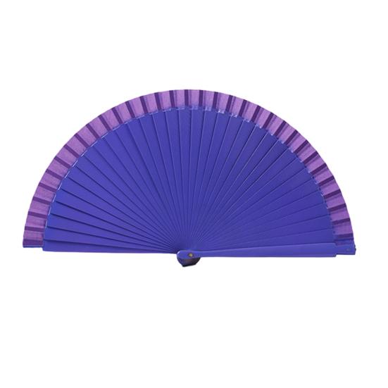 

Wooden Folding Fan Solid Color Chinese Japanese Style Hand Fan Portable Wedding Dance Party Decorative Handheld Fan фіолетовий