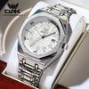 OPK 8158 Original Classic Men's Wristwatches Calendar Waterproof Stainless Steel Luminous New Quartz Watch for Man