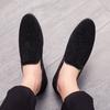 Trendy Shoes for Men  British Breathable Men Casual Shoes, Korean Version Trendy Youth, Bean Shoes  Pointed Leather Shoes