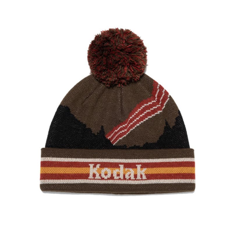 

KODAK Одежда Многоцветная жаккардовая шапка-бини с помпоном КОРИЧНЕВЫЙ FREE