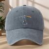 Curved Brim Dad Hat Washed Cotton Adjustable Hat Vintage Sun Protection Hat  For Men Women