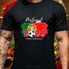 Portugal Quinas Flag Soccer Fan T Shirt Unisex Retro Vintage Football Supporter Casual Streetwear Classic Urban Lifestyle Top