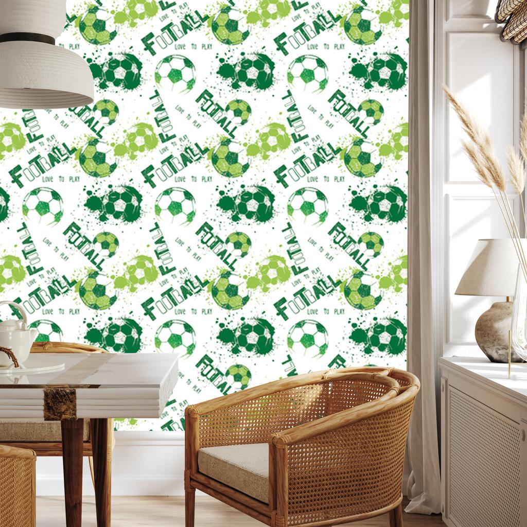 Football Sport Green Wallpaper for Living Room and Bedroom 50x1000