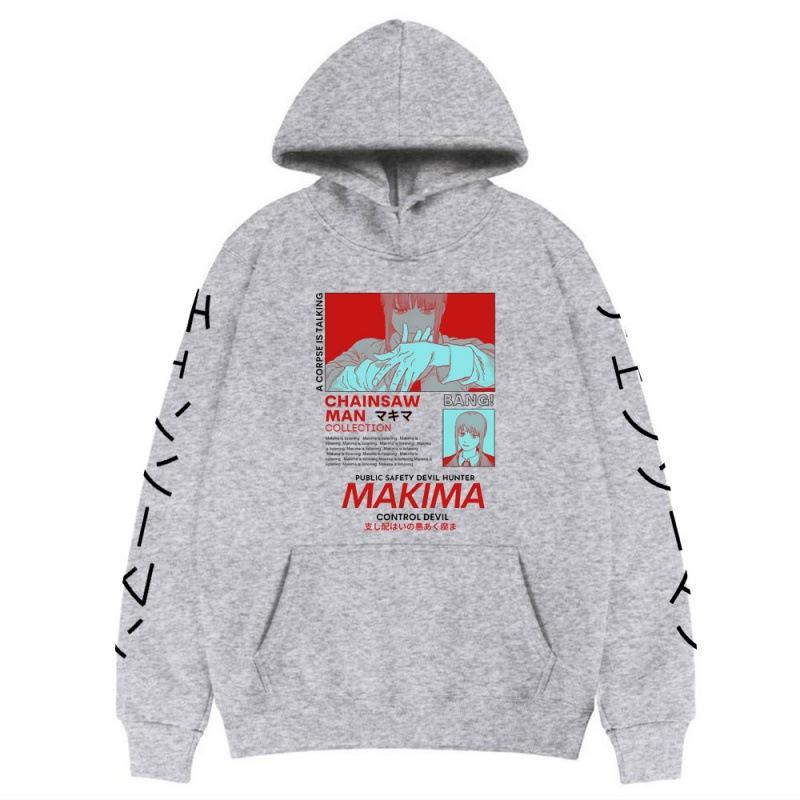 Chainsaw Man Makima Autumn Hoodies Men Fashion Long Sleeve Sweatshirts Women Casual Harajuku Streetwear Pullovers Sudaderas