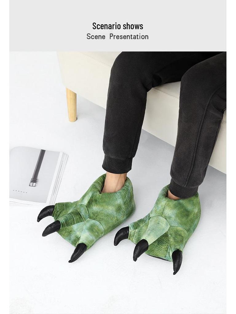 Útulné podzimní/zimní plyšové zvířecí pantofle - Super měkký fleece, Silné a teplé