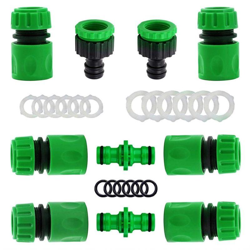 

A60zgarden Hose Connectors And Fittings Plastic Garden Hose Tap Connector Kit Double Male Connectormay зелёный