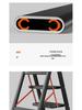 Telescopic Folding A-Frame Ladder: Indoor Multifunctional Step Stool with 3-4 Steps