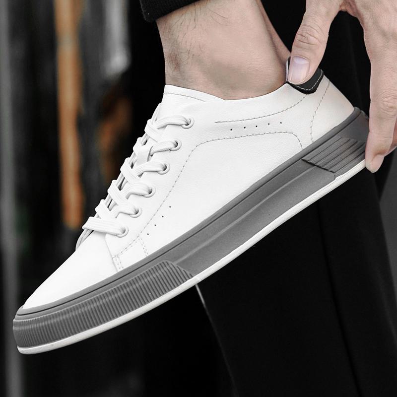 Pánské boty z pravé kůže Outdoorové italské ležérní boty Značkové ručně vyráběné pánské tenisky Vysoce kvalitní hovězí kůže Skateboardové boty