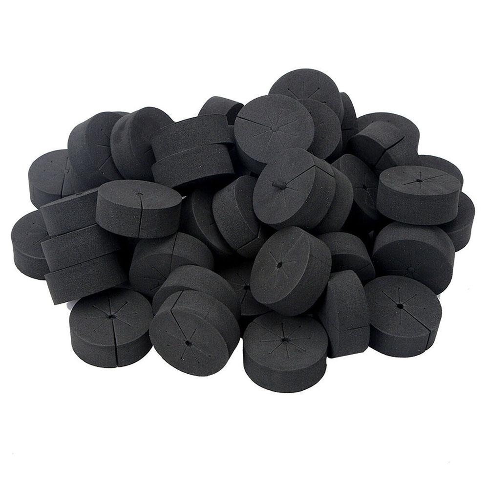 

48x19mm Garden Clone Collars 50 Pcs EVA Cotton Planting чёрный