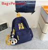 Jugend-Campus-Rucksack mit Buchstabenmuster und Nylon für Studenten