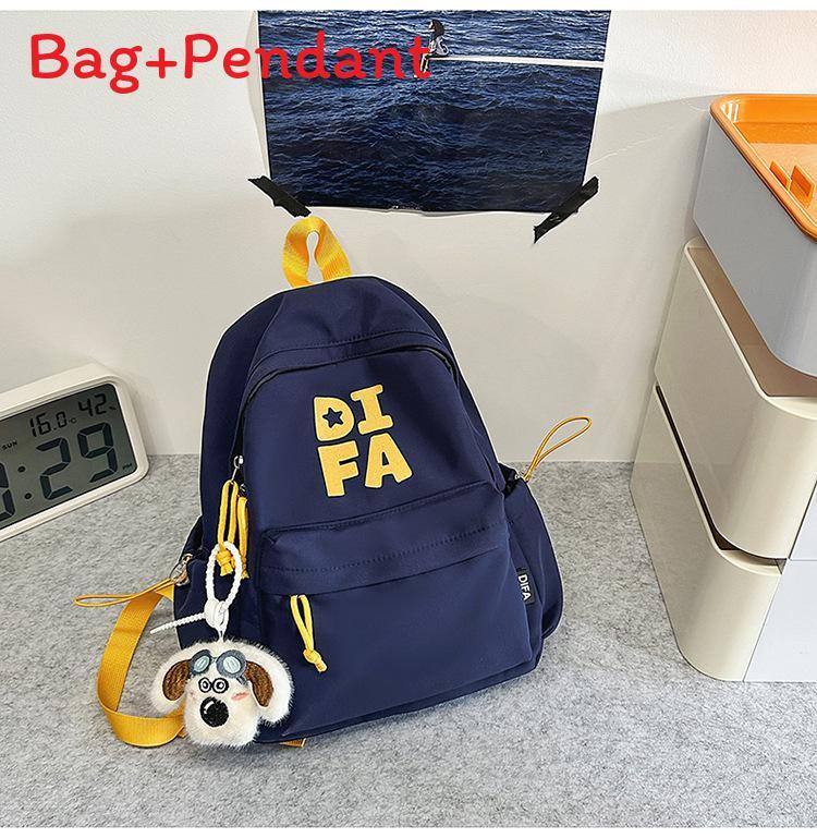 Jugend-Campus-Rucksack mit Buchstabenmuster und Nylon für Studenten