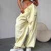 European and American Striped Women's Spring and Autumn Loose Wide Leg Sports Pants