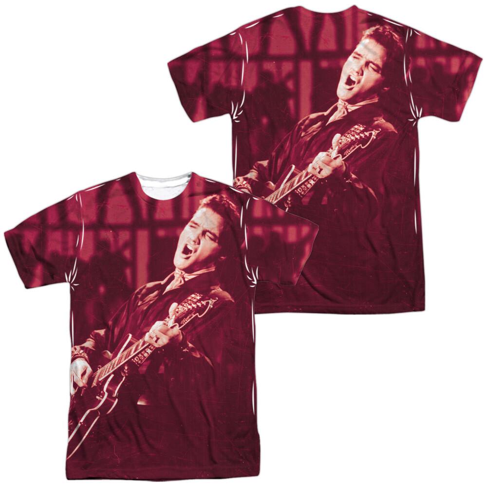Elvis Scratched 68 Dye Sublimation T-Shirt S