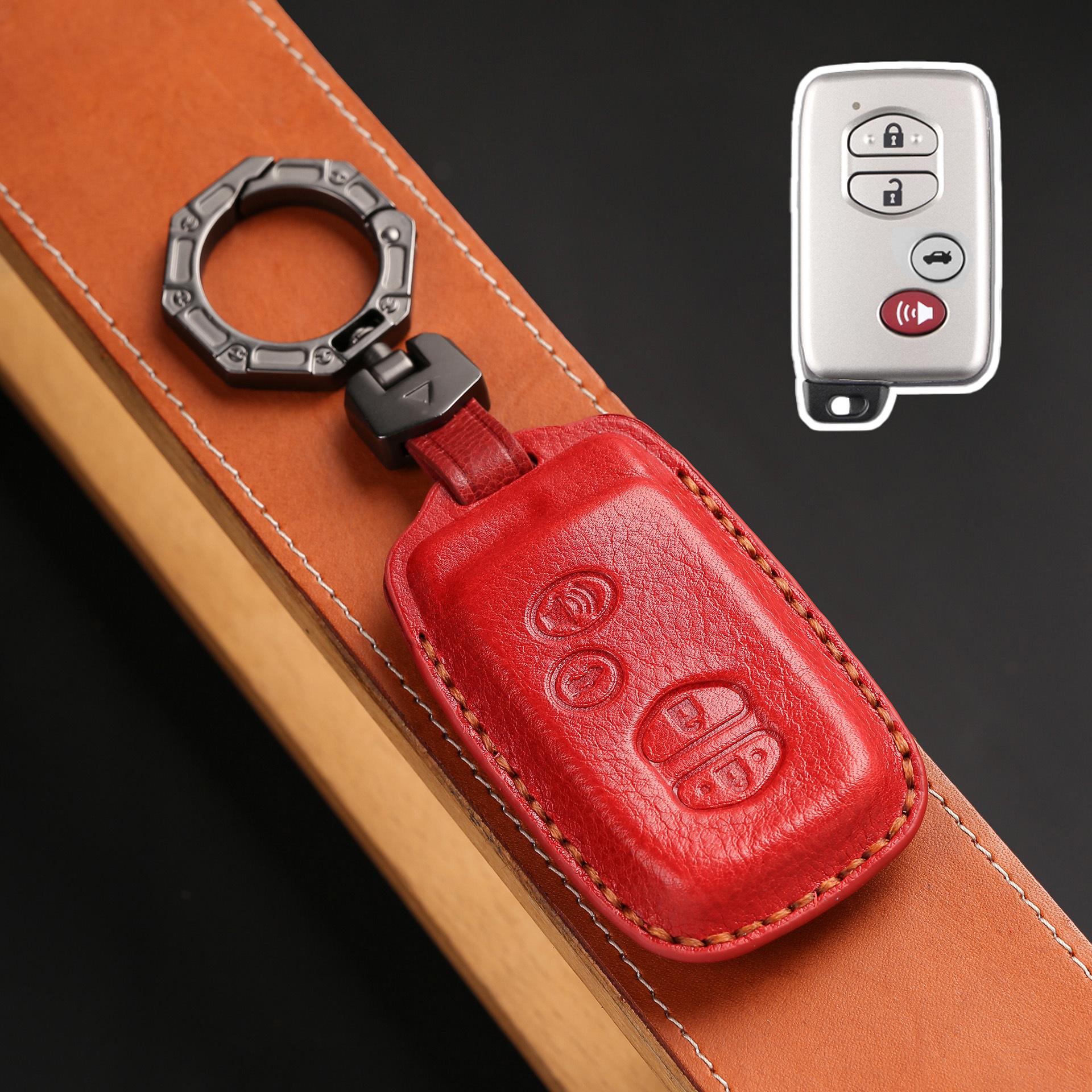 

Подходит для комплекта ключей Toyota Crown 13-го поколения Ruizhi старый Prado Land Cruiser Cool Luzeris чехол-пряжка красный