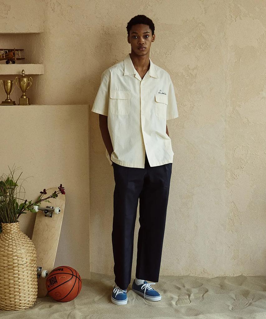 Jelolaunji [Italian Material] Canonico Comfort Wool Slacks Navy