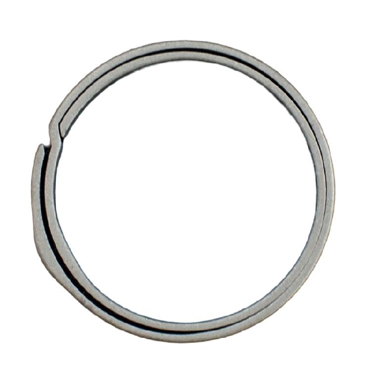 Stylové kulaté dělené kroužky na klíče pro klíčenky Karabina ze slitiny titanu Kroužky na klíčenky