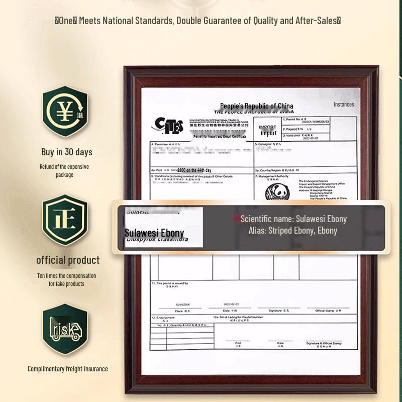 HOMEMAKER Natural Ebony Wood Wide Tooth Massage Comb