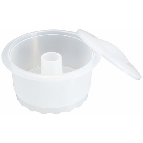 PEARL METAL Microwave Cooking White Chiffon Sponge Cake Pan, 18cm, Outer Diameter 220mm X Height 135mm, Easy To Cook In the Microwave, Made In Japan,