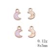 Mother's Day Charms For Nails Pentagram Moon Enamel Charms Pendant Art Supplies Pendant Accessories