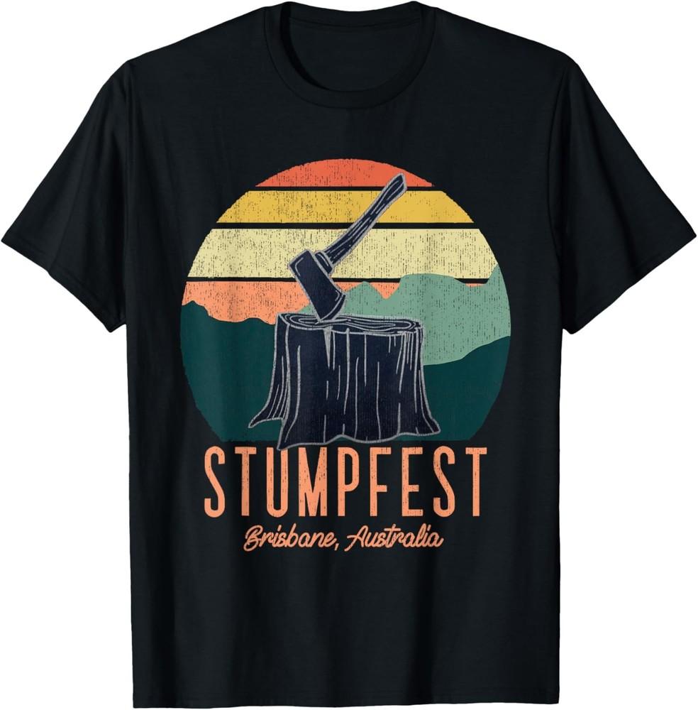 Vintage Funny Stumpfest 2024 Brisbane Get Sweaty T-Shirt Unisex T-Shirt S
