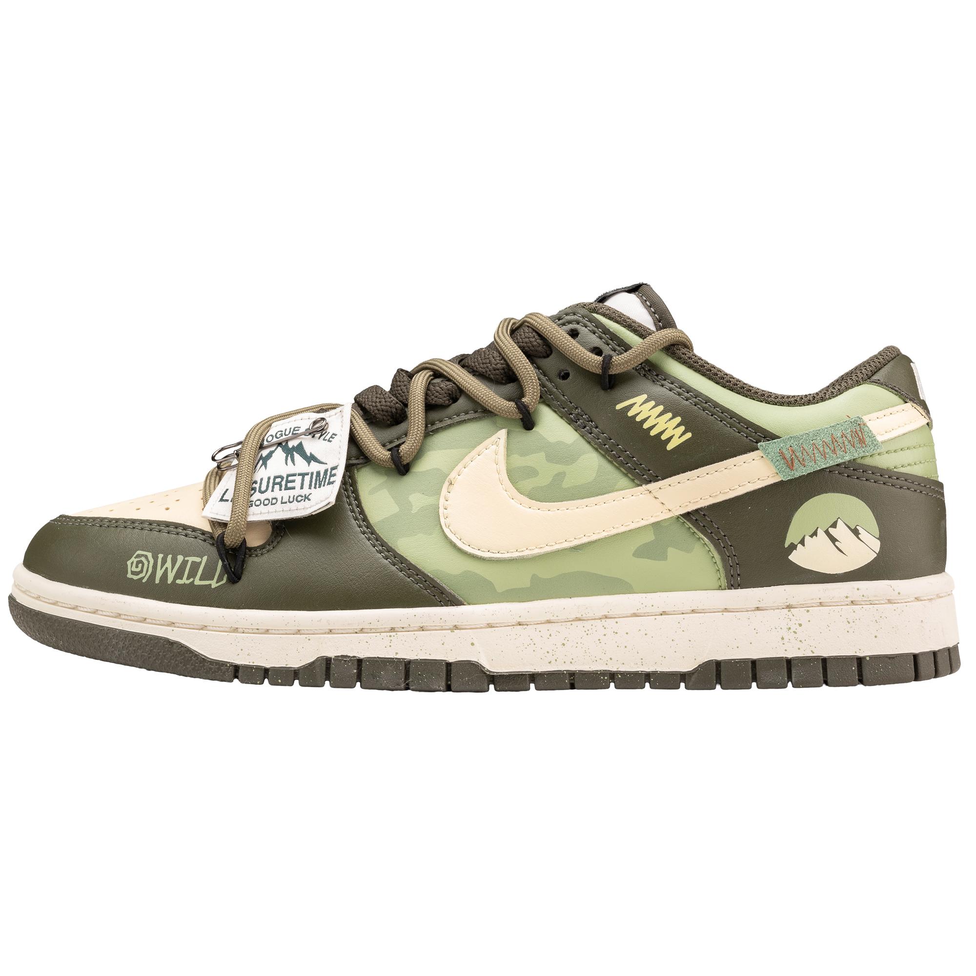 

Nike Dunk Low top Skateboard Shoes Unisex Army Green HF5441-102(TeamF-) 40.5