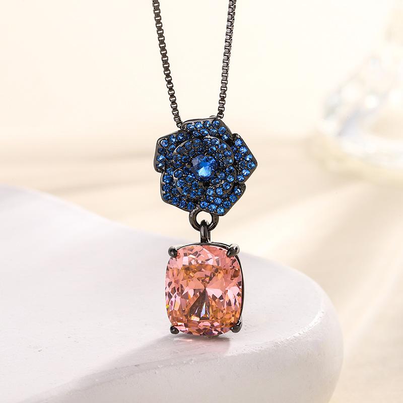 

Ювелирные изделия Медное основание Позолоченное Имитация Птичье гнездо Огранка Черное золото Ретро Набор Камелия 10 * 12